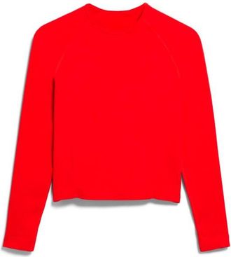 Armedangels Seamless Longsleeve Yogashirt f&uuml;r Damen | rot