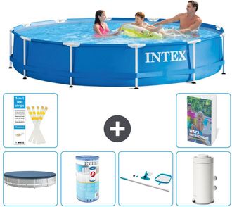 Intex Piscina Con Estructura Redonda - 366x76 Cm - 7-piezas S130