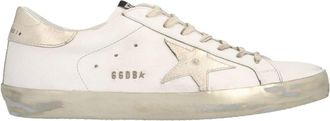 Golden Goose Superstar sneakers in white and platinum