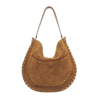 Isabel Marant Tassen, Dames, Bruin, ONE Size, Leer, Hobo Pocket