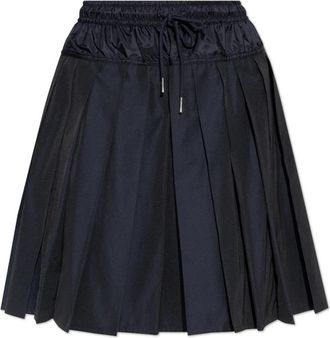 Moncler Geplooide Rok - Dames - Midirokken - Blauw - S - Rokken