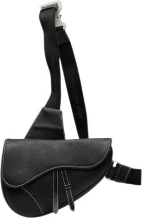 Dior Pre-owned Saddle - Dames - Vintage Schoudertas - Zwart - ONE Size - Leer - Vintage