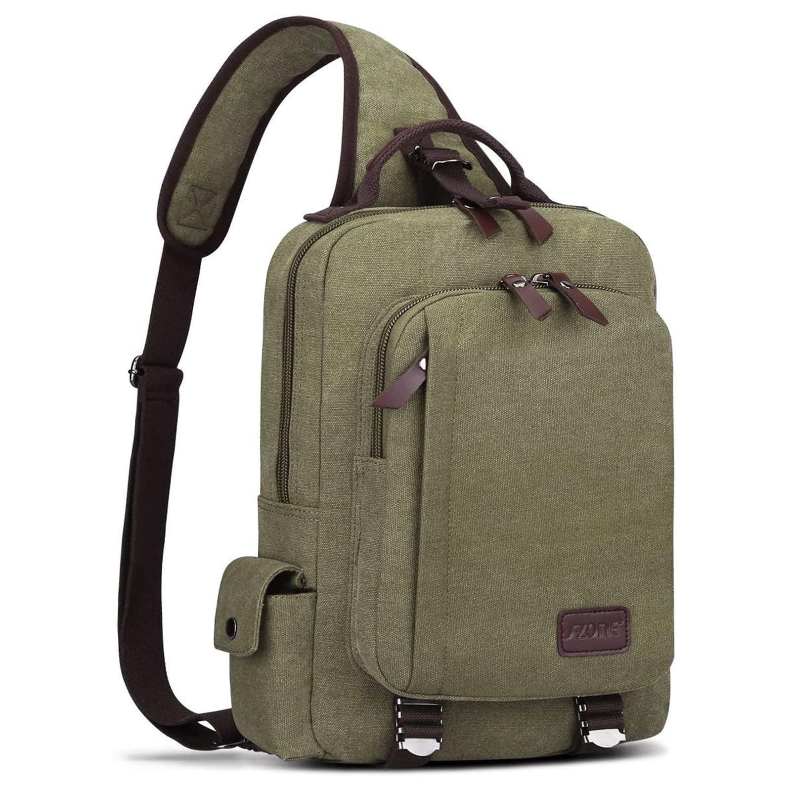 Sling Chest Crossbody Bag – Wasserdichte Umhängetasche Aus PU-Leder, Verstellbar, Mit Anti-Diebstahl-Fach