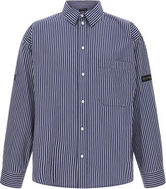 Balenciaga Blue Cotton Mens Blouse