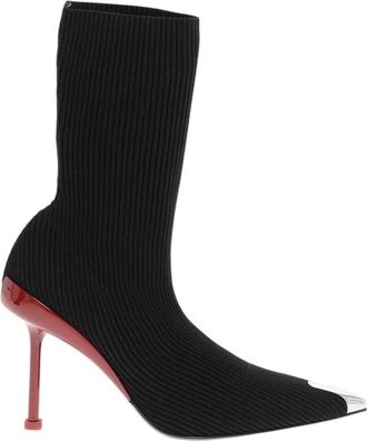 Alexander McQueen Black Sock Ankle Boots