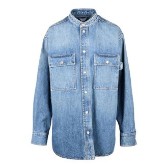 Bottega Veneta Coreana Denim Shirt - Dames - Spijkeroverhemden - Blauw - 2XS - Denim - Overhemden