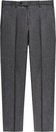 Incotex Pantaloni in lana con pieghe - Grigio