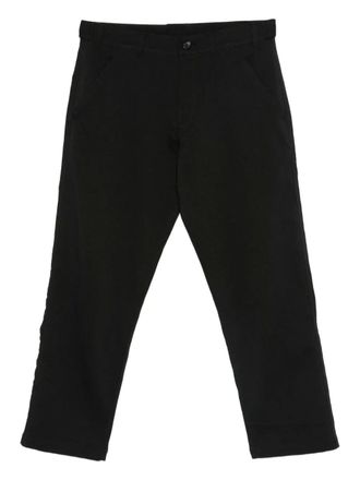Comme Des Garçons button-fastening patch-pocket pants - men - Polyester - M - Black