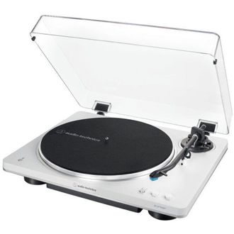C&A Audio-Technica AT-LP70XBT Giradischi con trasmissione a cinghia Argento, Bianco Completamente automatico