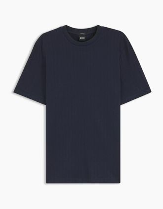 HUGO BOSS Mens BOSS Black H Thompson 318 T-Shirt 404 Dk Blue - Size: 42