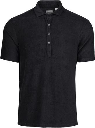 Swims Myrtos Velour Cover-Up Polo in Black at Nordstrom, Size Xx-Large