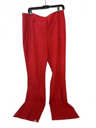 Judith & Charles Womens Orsay Stretch Wool Pant In Scarlet Red