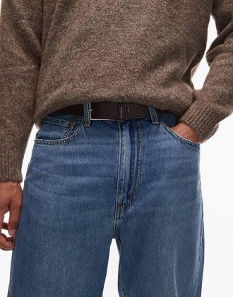 Paul Smith Paul Smith - Cintura marrone con fibbia e cuciture