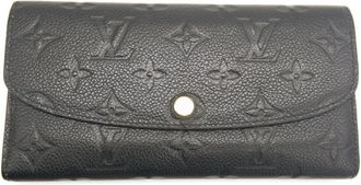 Louis Vuitton Monogram Noir Monogram Empreinte Long Wallet (Bi-Fold) (Pre-Owned)