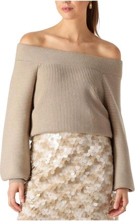 Copenhagen Muse Truien & Vesten, Dames, Beige, XL, Beige Pullover voor Stijlvol Comfort