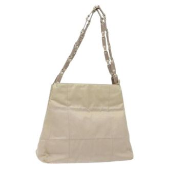 Prada Pre-owned Shoulder Bags, female, White, Size: ONE SIZE Pre-owned Vintage Tote Bag