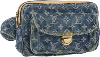 Louis Vuitton Pre-owned Vintage Canvas Heuptas - Dames - Vintage Heuptassen - Blauw - ONE Size - Vintage