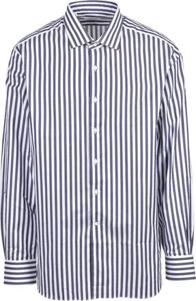 Alessandro Gherardi Formele Overhemd - Heren - Zakelijke Overhemden - Blauw - 2XL - Katoen - Overhemden