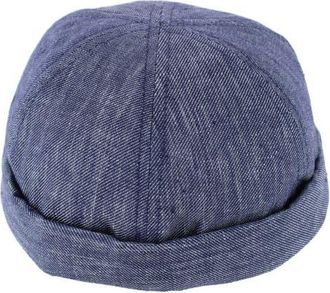 Wigens Mens Denim Linen Docker Cap in Navy at Nordstrom, Size X-Large