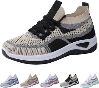 Generic Womens Trainers with Lacing Arch Support Running Shoes Outdoor Running Sporty Sports Shoes Breathable Comfortable Soft Lightweight Trainers Walking Sh