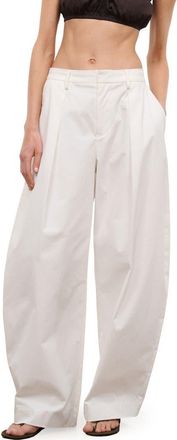 Staud Elias Barrel Pants in White at Nordstrom, Size 00