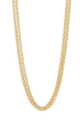 Argento Vivo Double Chain Toggle Necklace in Gold at Nordstrom Rack