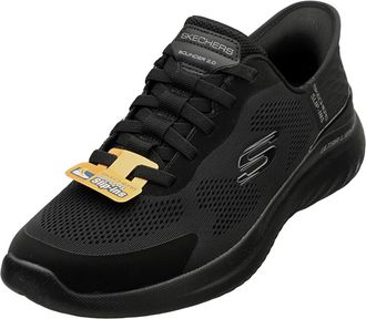 Skechers Mens Hands-Free Slip-ins Bounder 2.0 EMERGED Sneaker, Black Mesh/Synthetic, 6.5 UK