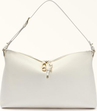 Furla Debby Shoulder Bag L Panna White Night Calf Leather + Sidney Calf Leather Woman