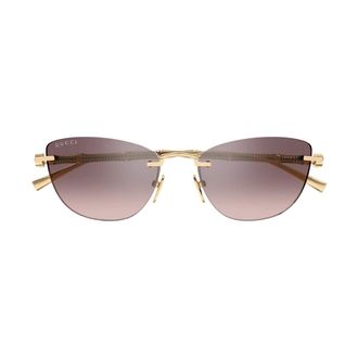 Gucci Sunglasses - female - Gucci - Sunglasses - Yellow - 55 MM - Accessories