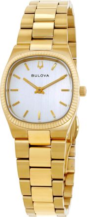 Bulova Super Seville Mini Quartz Silver Dial Ladies Watch 97L189
