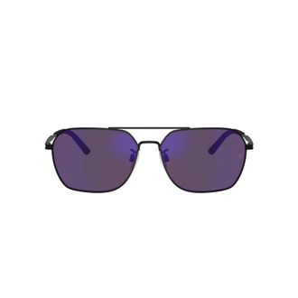 Oliver Peoples 0ov1377s Rectangular Steel Frame Sunglasses with Double Bridge Design
