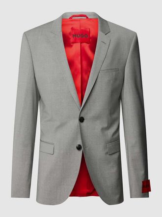 HUGO BOSS Regular Fit 2-Knopf-Sakko aus Schwurwoll-Mix Modell ARTI in Hellgrau, Gr&ouml;&szlig;e 98