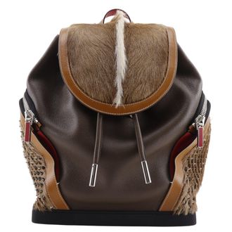 Christian Louboutin Brown Leather Backpack (Pre-Owned)