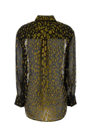 Ferragamo Expressobrasswood Exterior: Silk Viscose Maglie Shirt