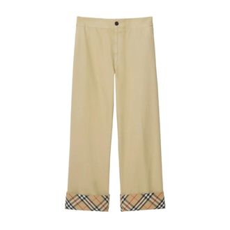 Burberry Beige Silk & Nylon Trousers
