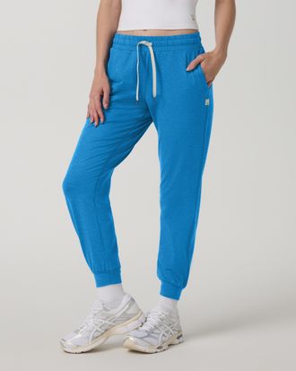Vuori Clothing Performance Jogger Pants | Regatta Blue Heather | XS, Size Extra Small