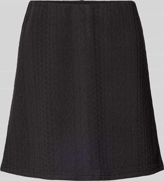 Vero Moda Ausgestellter Mini-Rock mit Strukturmuster Modell JANNI in Black, Größe XL