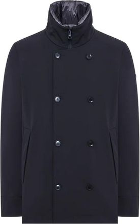 Duno Picot Double-Breasted Jas - Heren - Mantels - Grijs - Maat: XL Zijde