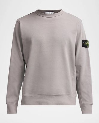 Stone Island Men & apos;s Cotton Micro-Rib Crewneck Sweater