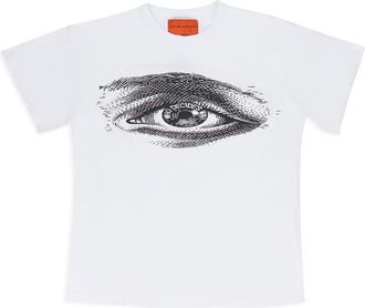 Who Decides War by Ev Bravado WHITE EYE JERSEY T-SHIRT