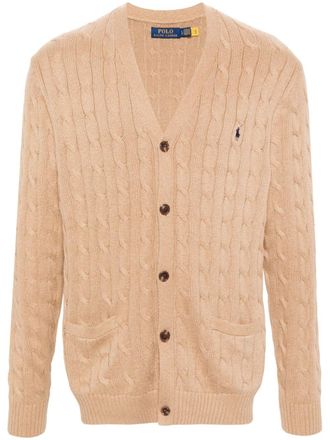 Polo Ralph Lauren cable-knit cotton cardigan - Brown