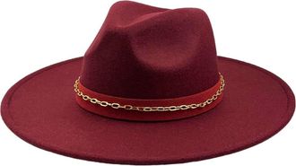 MARCUS ADLER Felt Panama Hat in Burgundy at Nordstrom Rack