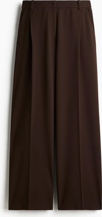 H&M Elegante Hose - Dunkelbraun