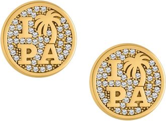 Palm Angels Cenno Oorbellen - Dames - Accessoires - Geel - Maat: ONE Size