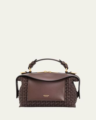 Oroton Mica Workmanship Leather Bowling Bag