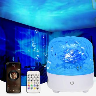 OEM Proyector De Cielo Estrellado, Proyector De Galaxia Con Altavoz Bluetooth, 16 Efectos De Luz, Control Remoto, L&aacute;mpara De Techo Con Proyector De Oc&eacute;ano