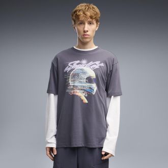 Puma T-shirt Speedcat con taglio morbido e stampa grafica da uomo, Accessori, Grigio, XXL