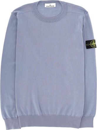 Stone Island Blue Crew Neck Sweater
