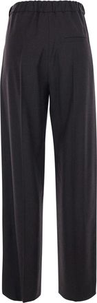 Tela Womens Pants Fox Brown Fabric Trousers