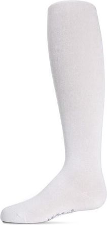 MeMoi Soft Pima Cotton Opaque Tights in Winter White at Nordstrom, Size 12-18M
